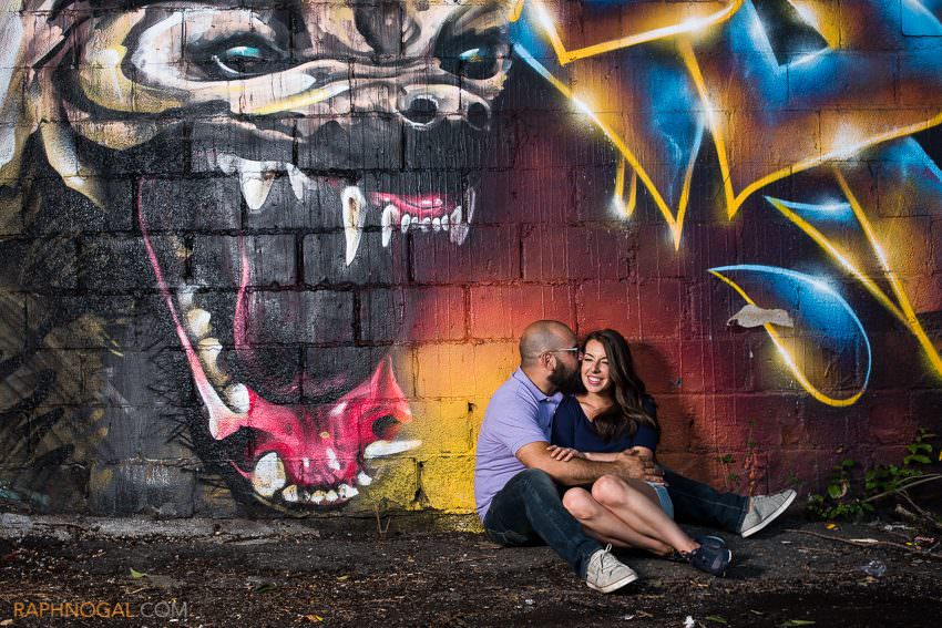graffiti alley polson pier engagement photos-5