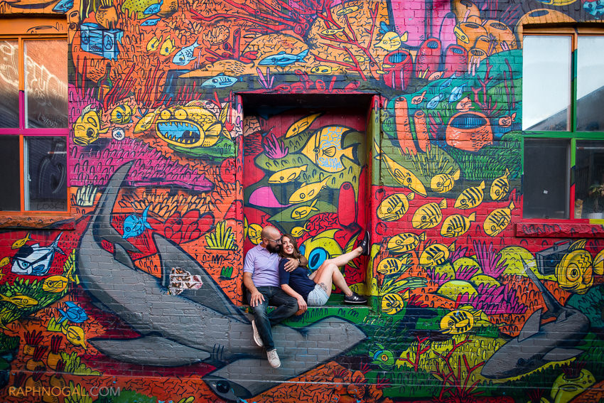 graffiti alley polson pier engagement photos-7