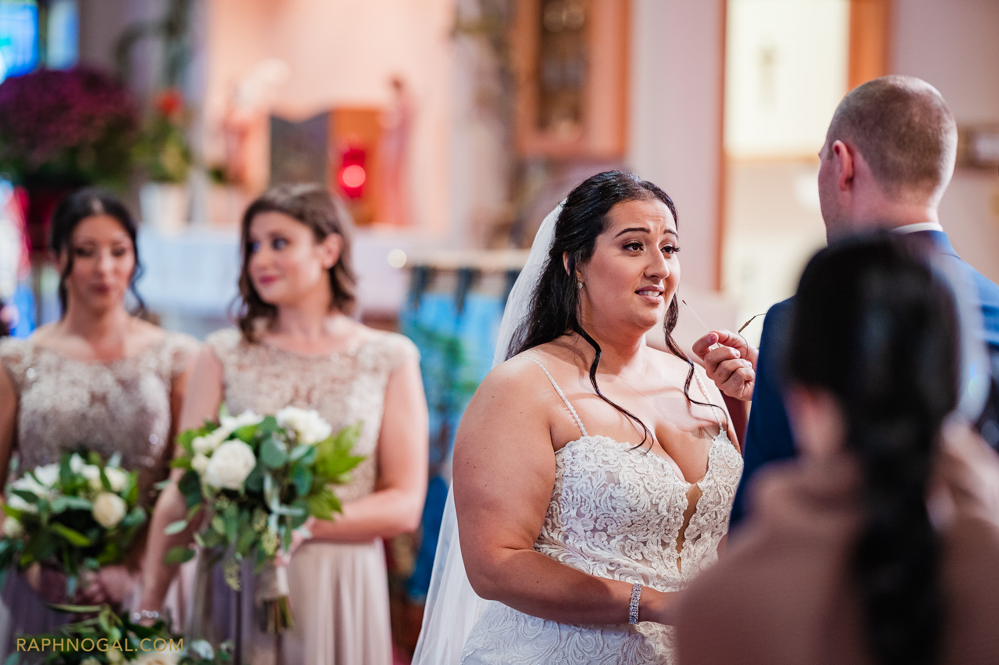 Bride saying vows